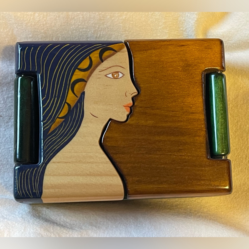 Pretty Wooden Jewelry Box - Picture 1 of 6